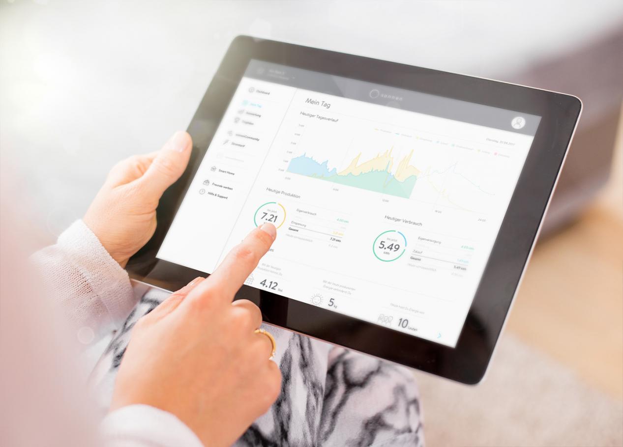 Die App als Intelligentes Zubehör für den Solarspeicher