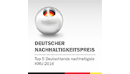 sonnen gehört zu den 5 besten kleinen und mittelständischen Unternehmen des Deutschen Nachhaltigkeitspreises 2016, dessen Schirmherrschaft Bundeskanzlerin Dr. Angela Merkel trägt.