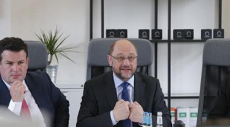 Martin Schulz zu Besuch bei sonnen in Berlin