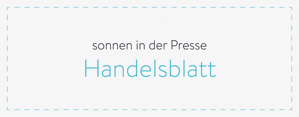sonnen in der Presse - Handelsblatt