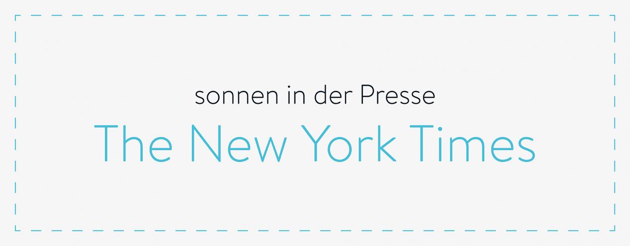 sonnen in der Presse - New York Times