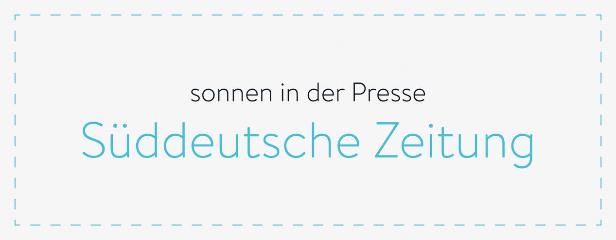sonnen in der Presse - Süddeutsche Zeitung